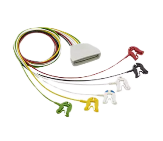 Cable ECG 6 Lead Grabber IEC Tele
